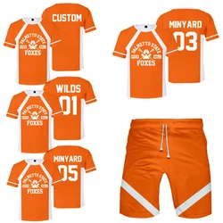 Cosplay The Foxhole Court Palmetto State Foxes Lacrosse Jersey WILDS MINYARD JOSTEN Short Sleeve T Shirt Men Boy Oversized