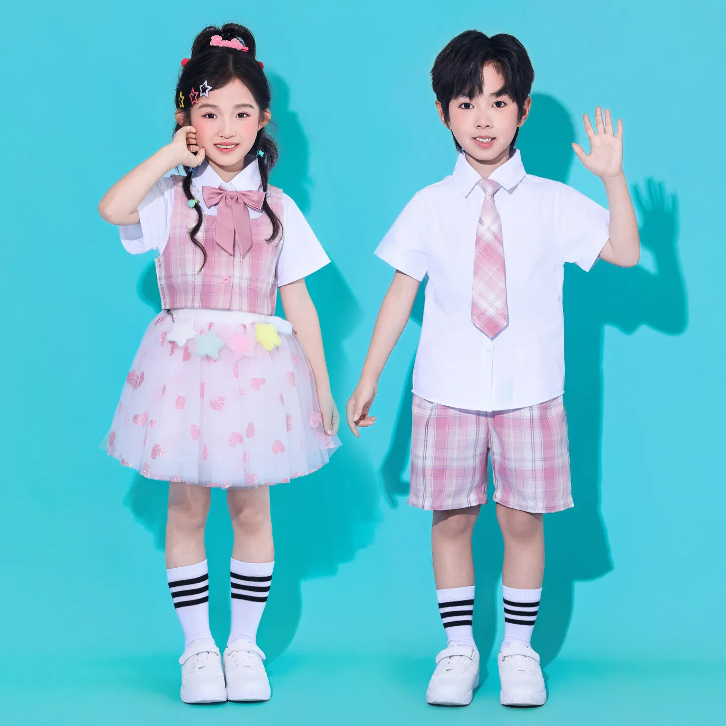 Opening Ceremony Kindergarten Graduation Clothing Children's Cheerleading Uniform Class Uniform Chorus Performance