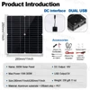 7000W インバーターキット 12V 110V220V 300W ソーラーパネル 100A コントローラー & バッテリー充電器 小屋/照明/キャンプ用、簡単な取り付け 3
