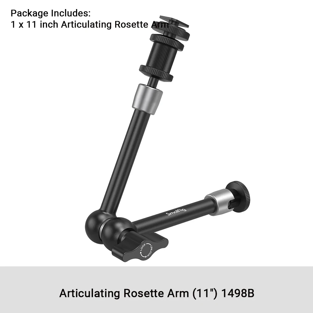SmallRig 9.5 inch Scharnierende Rozet Arm 1/4 "Schroefdraad Voor Sony voor Canon DSLR Camera Om Kooi Monitor -2066B