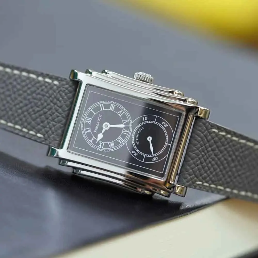 FARASUTE Luxury Fully Automatic Mechanical Men Watch Seagull Sports Sapphire Stainless Steel Doctor Wristwatch Reloj Hombre