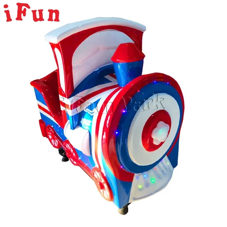 Cheap Colorful Train Ride Kiddie Rides Fiberglass Indoor Swing Machine Coin Operated children indoor rides games machines