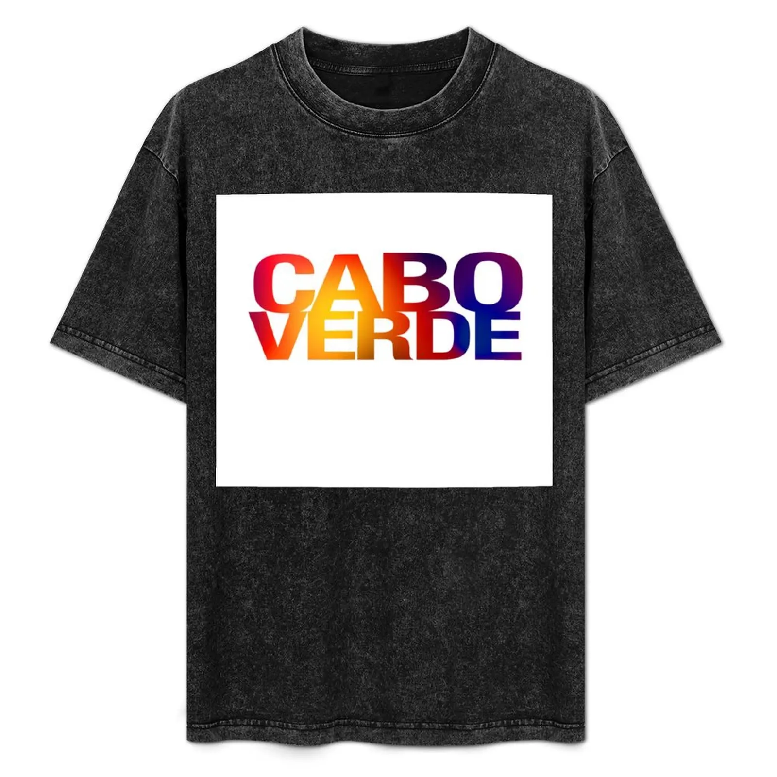 Cabo Verde Colors T-Shirt summer clothes for a boy Blouse new edition fitted t shirts for men