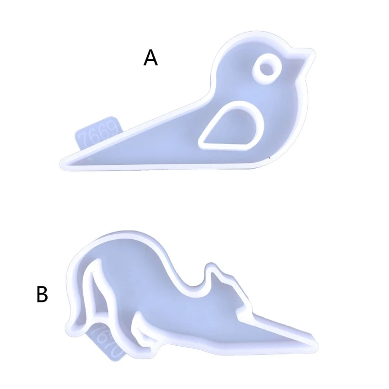 

Y1UB Door Suction Punch-free Bumper Silicone Mold Diy Bird Mense Anti-pinch Hand Door Stopper Animal Door Stopper Mold