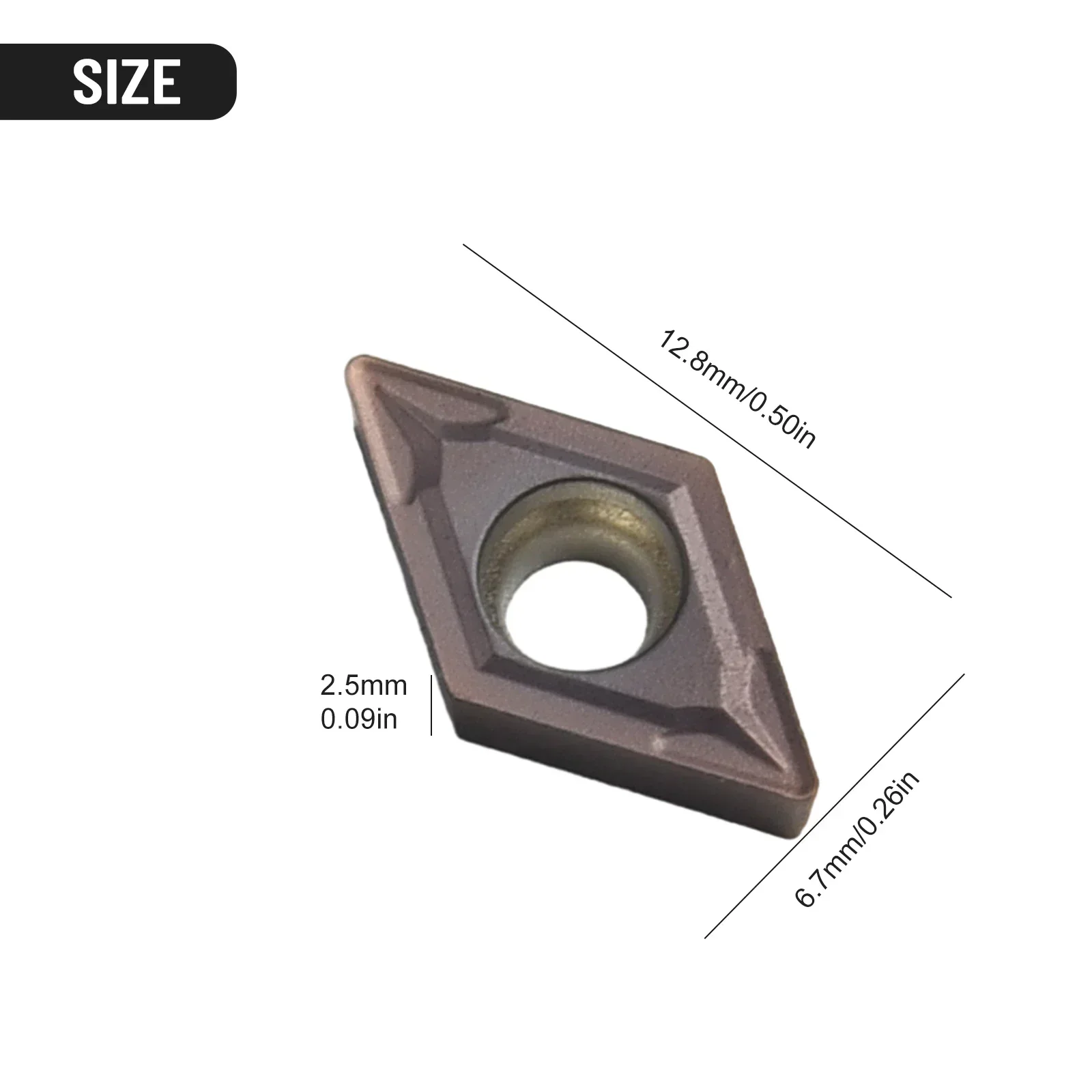 Фрезерный инструмент Твердосплавные вставки Аксессуар Токарный станок Инструмент DCMT 2-1-SM DCMT 070204   SM IC907 для нержавеющей стали высокого качества