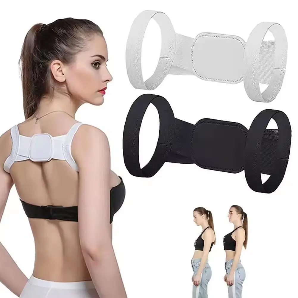 

Black Open Shoulder Beauty Back Traction Shoulder Strap Chest Hunchback Corrector Breathable Invisible High Elastic Belt