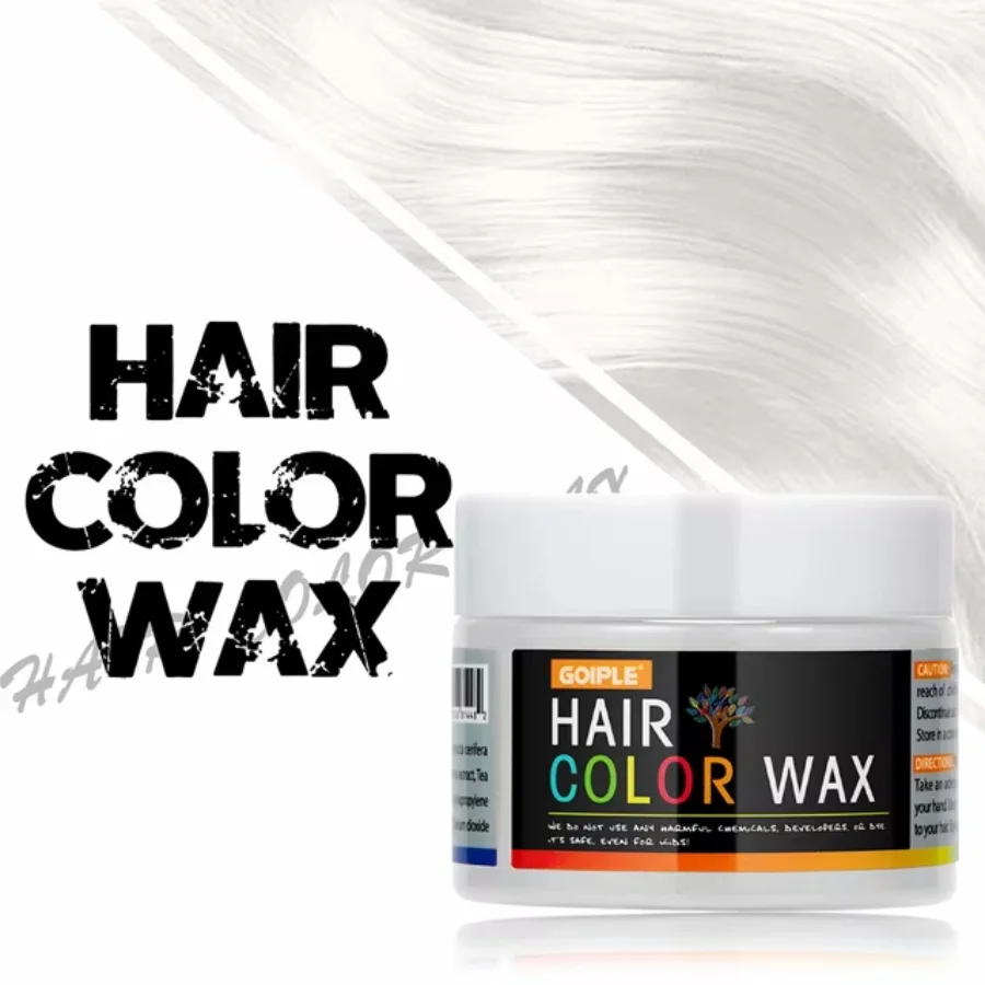 Valentijnsdag DIY Haarverf Modder Haar Kleurwas Makkelijk te Verwijderen Kleurcrème Eenmalige Haar-, Baard- en Wenkbrauwkleurproducten