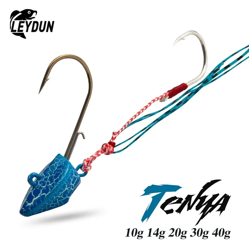 LEYDUN Hot Fishing Lures DEEP CONTROL UP Tenya Madai Jig Kabura Saltwater Jighead Lead Sea Boating Bait Shrimp Rubber Skirt Jigs