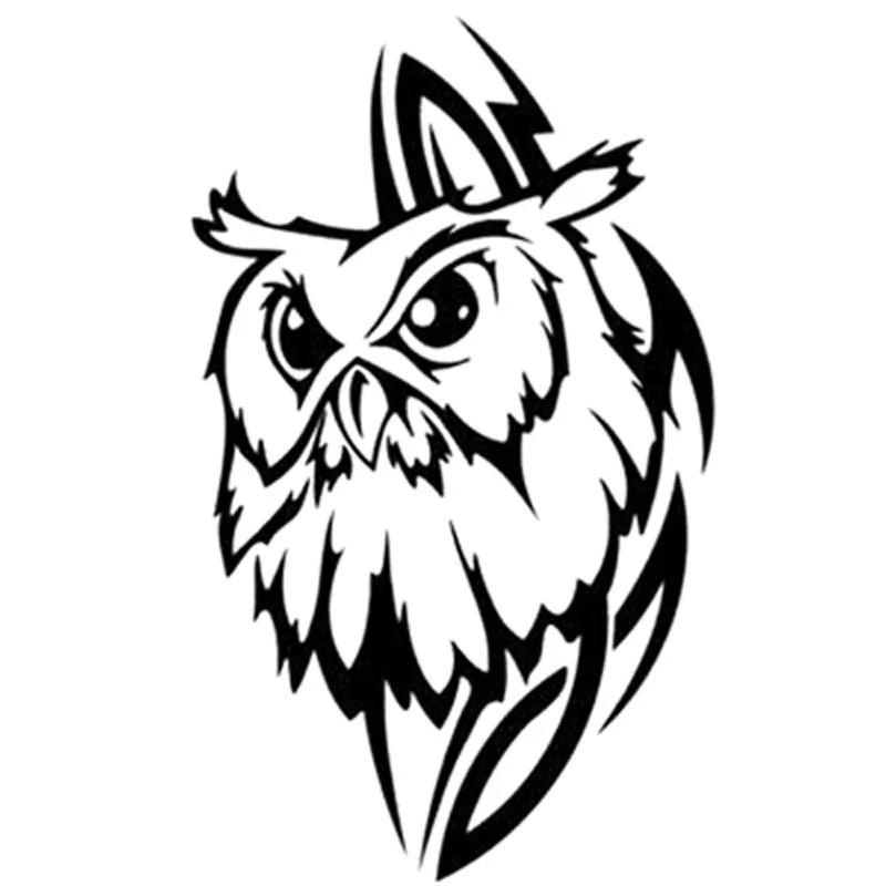 Tribal Owl Personality Interesting Car Sticker Vinyl Decorative Decal Accessories Pegatinas Para Coche K137