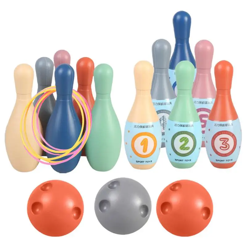 Bowling Set Education Toys For Kids Toddlers Animal Number Learning Indoor Outdoor Sports Games Toys for Kids Baby Gifts