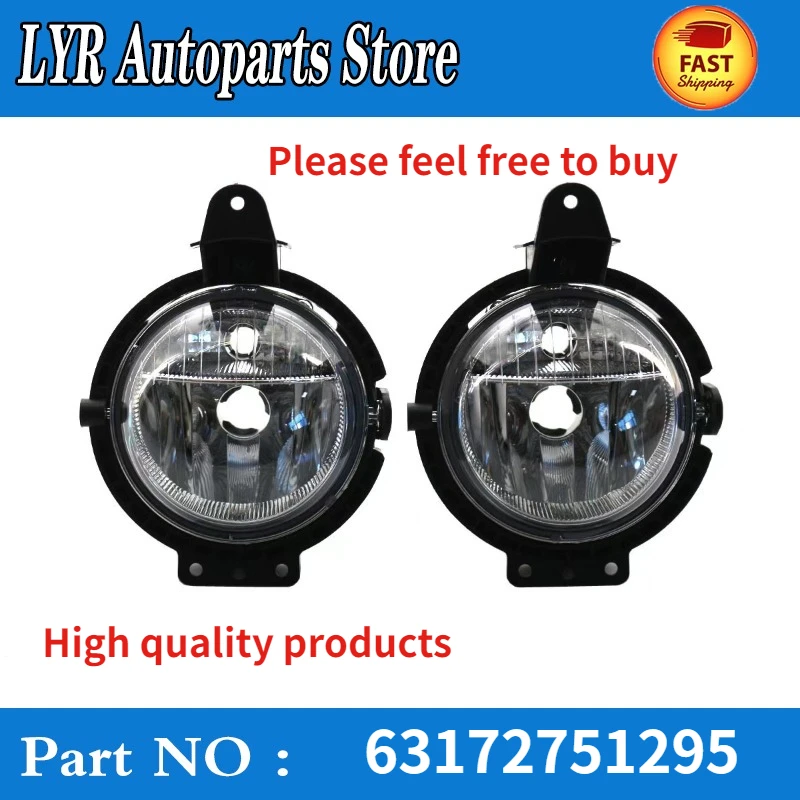 1 Pair Front Bumper Fog Light Driving Lamps for-BMW Mini Cooper R55 R56 R57 R58 59 2006-2014 63172751295