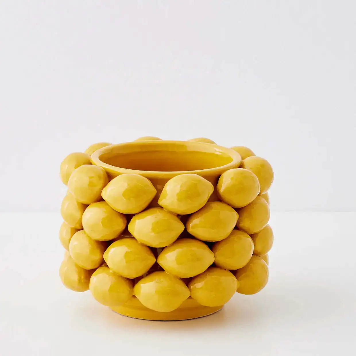 Factory Direct 2026 Advanced Sense Ceramic & Porcelain Vase Fruit Lemon & Strawberry Simulation for Home Decor-Living Room