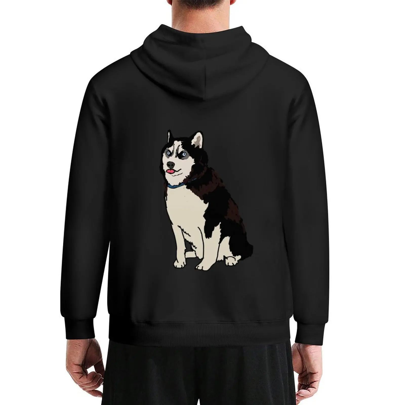 

Staring Husky Hoodie men's coat men's autumn clothes men's winter sweater mens clothing anime hoodie