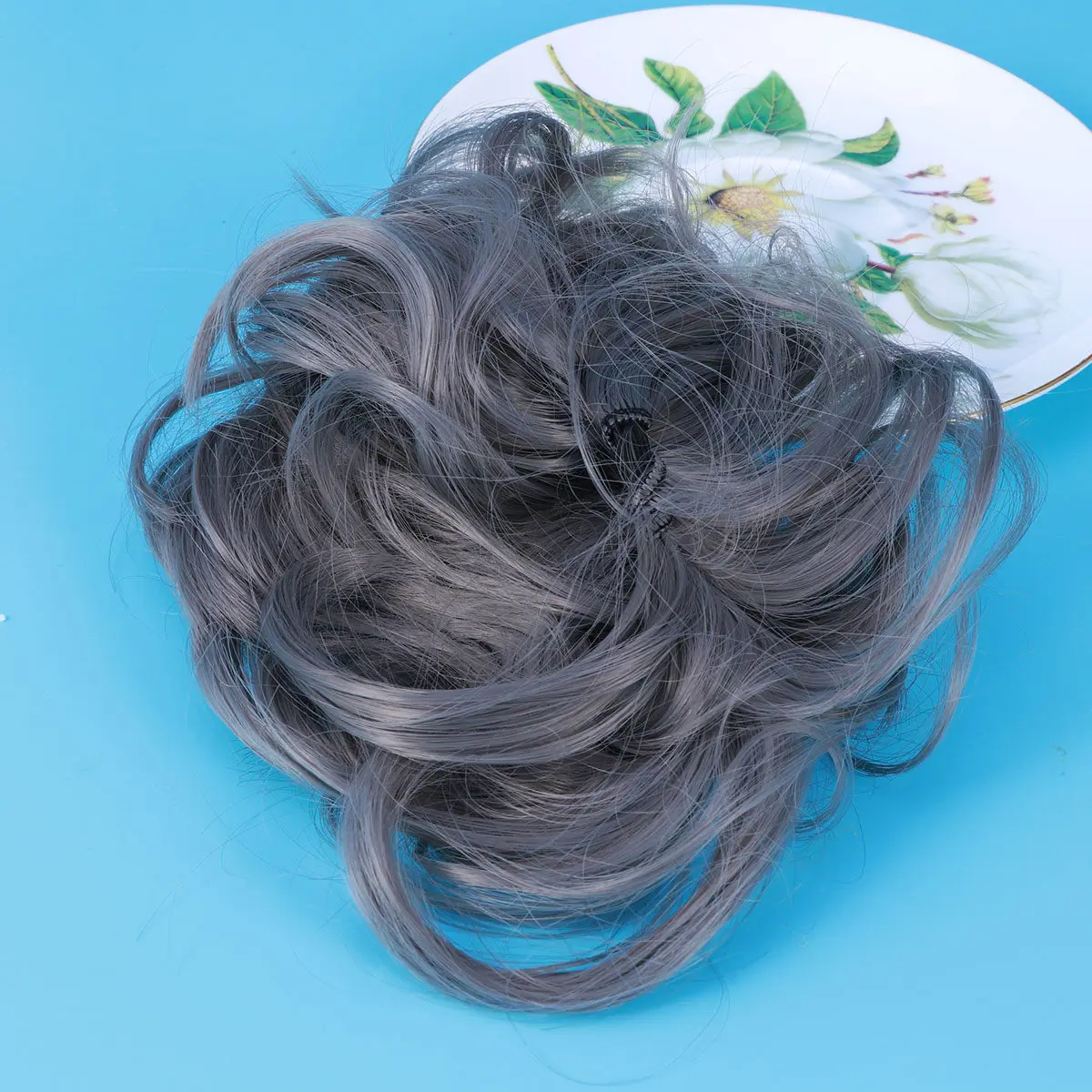 

Elastic Piece Girls Long Use Hair Extension Easy Wash Party Hair Extension Bun Hairpiece Wavy Bun Photos Salon