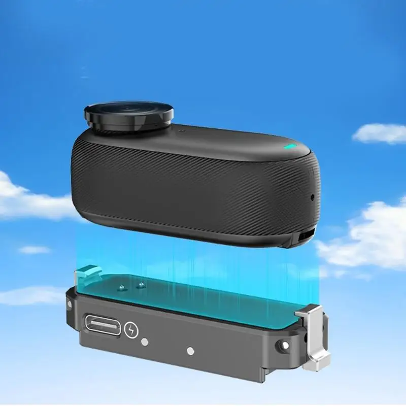 R53C Quick Release Charging Dock With 1/4 Screw Mount For Action Camera Lightweight Aluminum Alloy Base For Stable Accessories