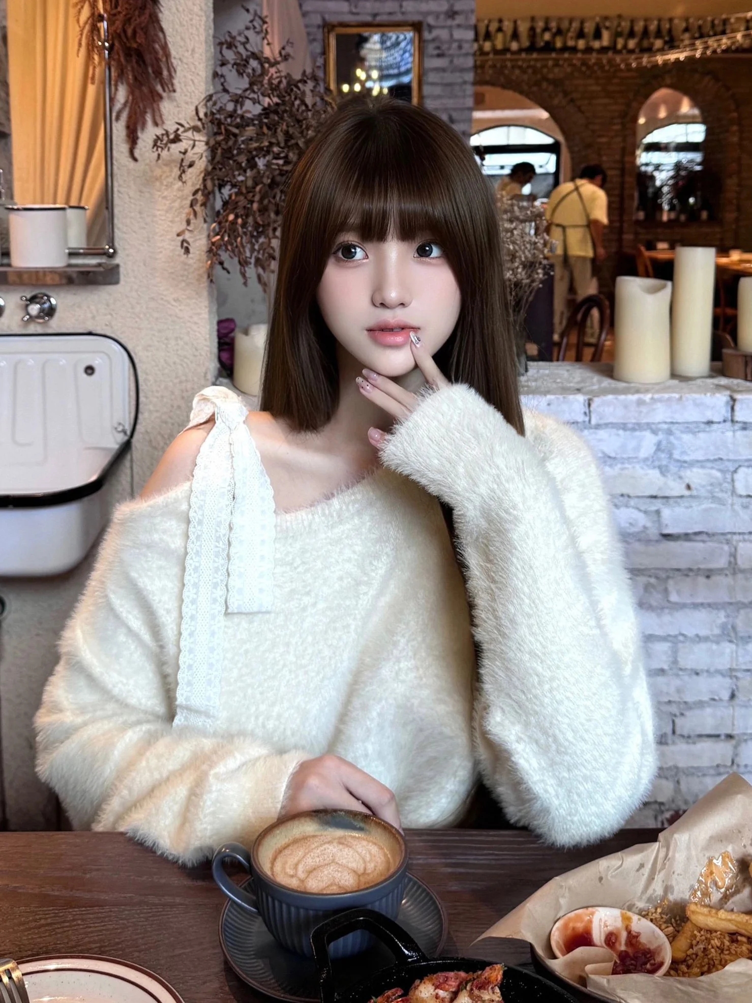 

Свободный вязаный свитер с наклонными плечами, женский осенне-зимний ленивый дизайн, белый пуловер с узлом, длинный топ све