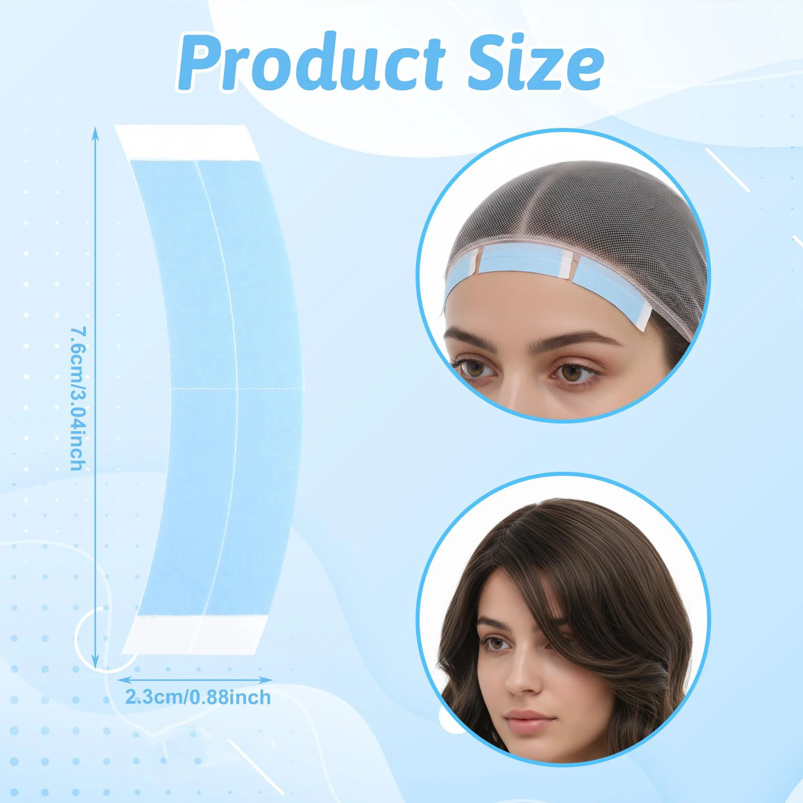 36/72Pcs Waterproof Adhesive Tape Lace Front Wig Tape Lace Wig Tape For Hair Extension Lace Front Support Toupee Wigs - view 2