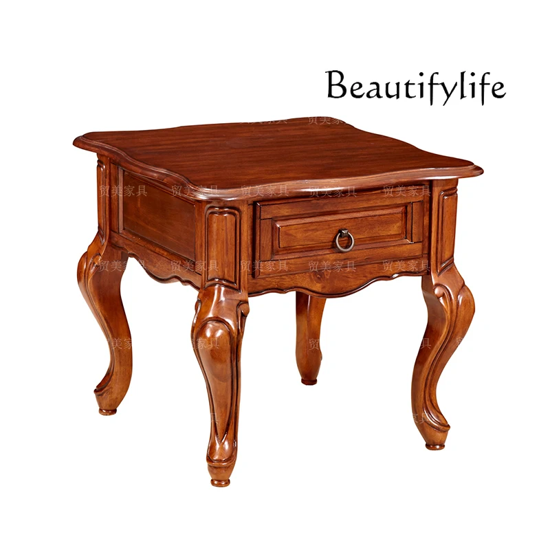 

Solid Wood Side Table Living Room Sofa Corner Table Telephone Solid Wood Small Square Table Small