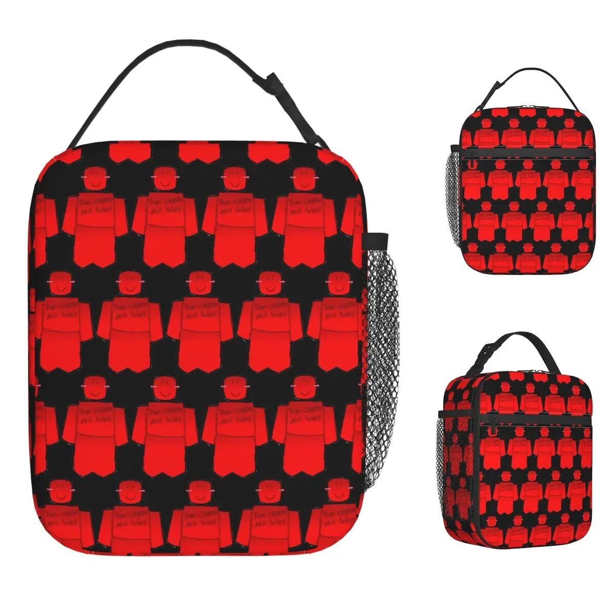 Bolsa de almuerzo Team C00lkidd Join Today, fiambrera de oficina para adultos, bolsos de mano térmicos con estampado, bolsa refrigeradora portátil impermeable con cremallera