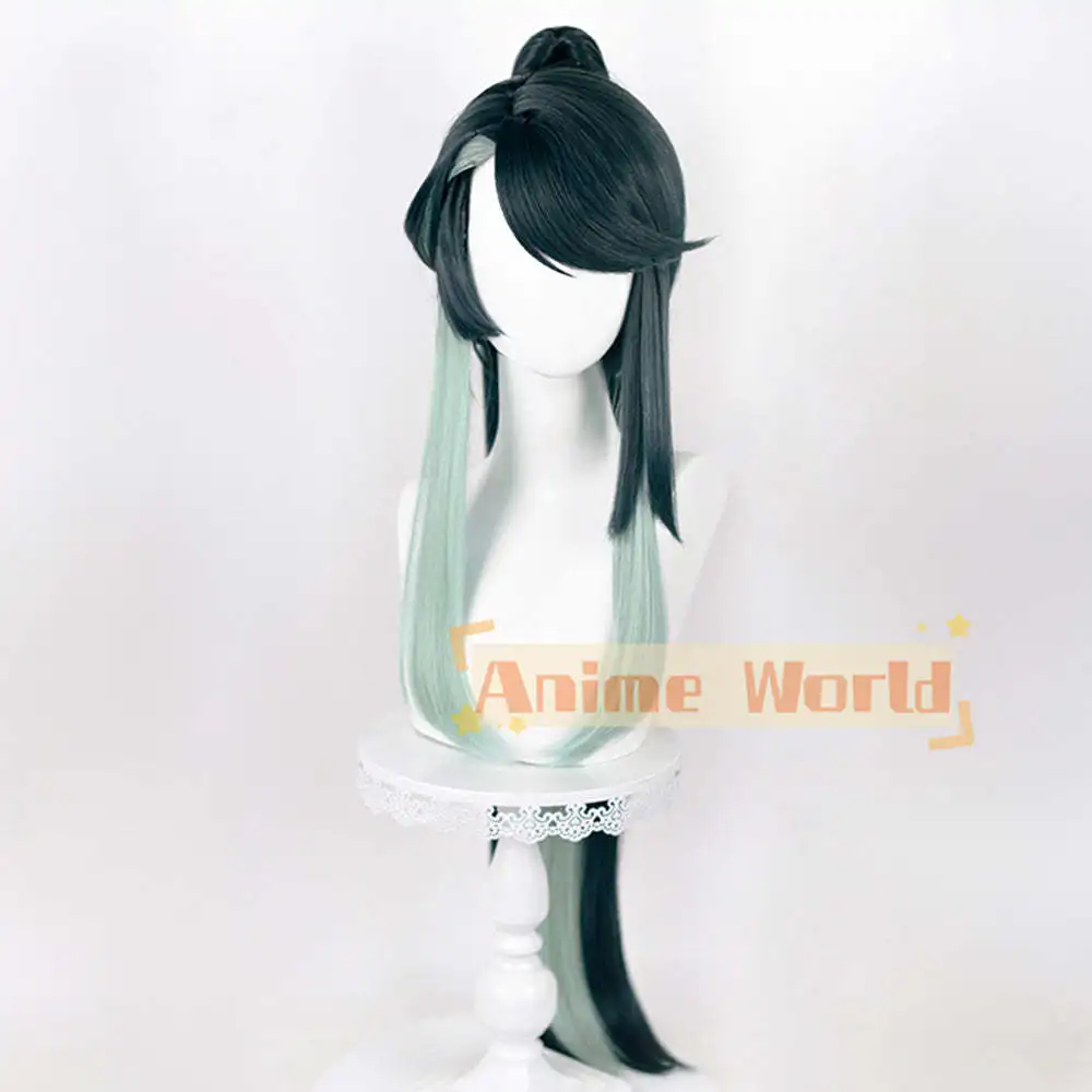 Genshin Impact Cloud Retainer Xianyun Green Cosplay Wig