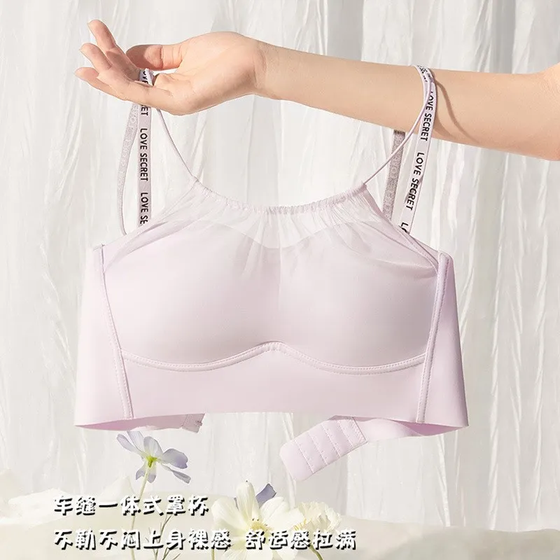 مثير الفرنسية اللاسلكية الصدرية للنساء دعم مريح لا Underwire تشكيل رفع AB كوب الثدي الصغيرة اليومية الصدرية 32-38 S-XL #5