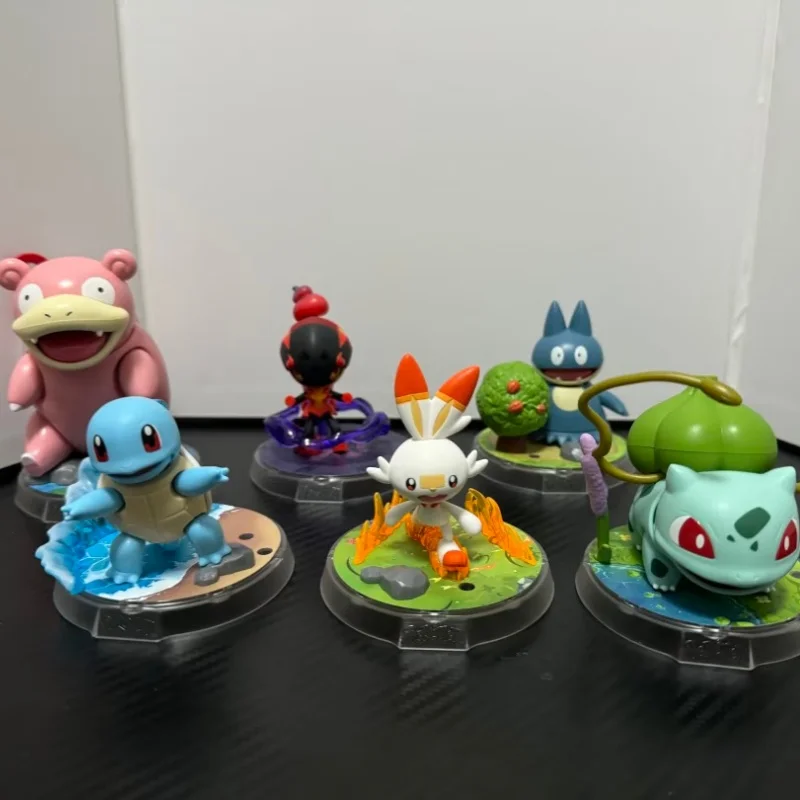 حقيقية Blokees البوكيمون لطيف Slowpunch Bulbasaur السنجاب Charcadet الإبداعية دمية عمل أرقام عيد ميلاد مفاجأة هدية ألعاب أطفال