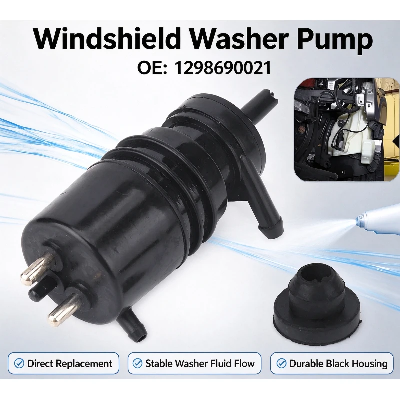 Car Window Wash Pump for Mercedes W201 W123 W124 W126 W129 1298690021