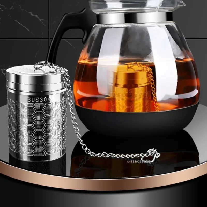 Teesieb Edelstahl Tee-Ei Teeblätter Gewürz Gewürz Ball Sieb Teekanne Feinmaschiges Kaffeefilter Teegeschirr