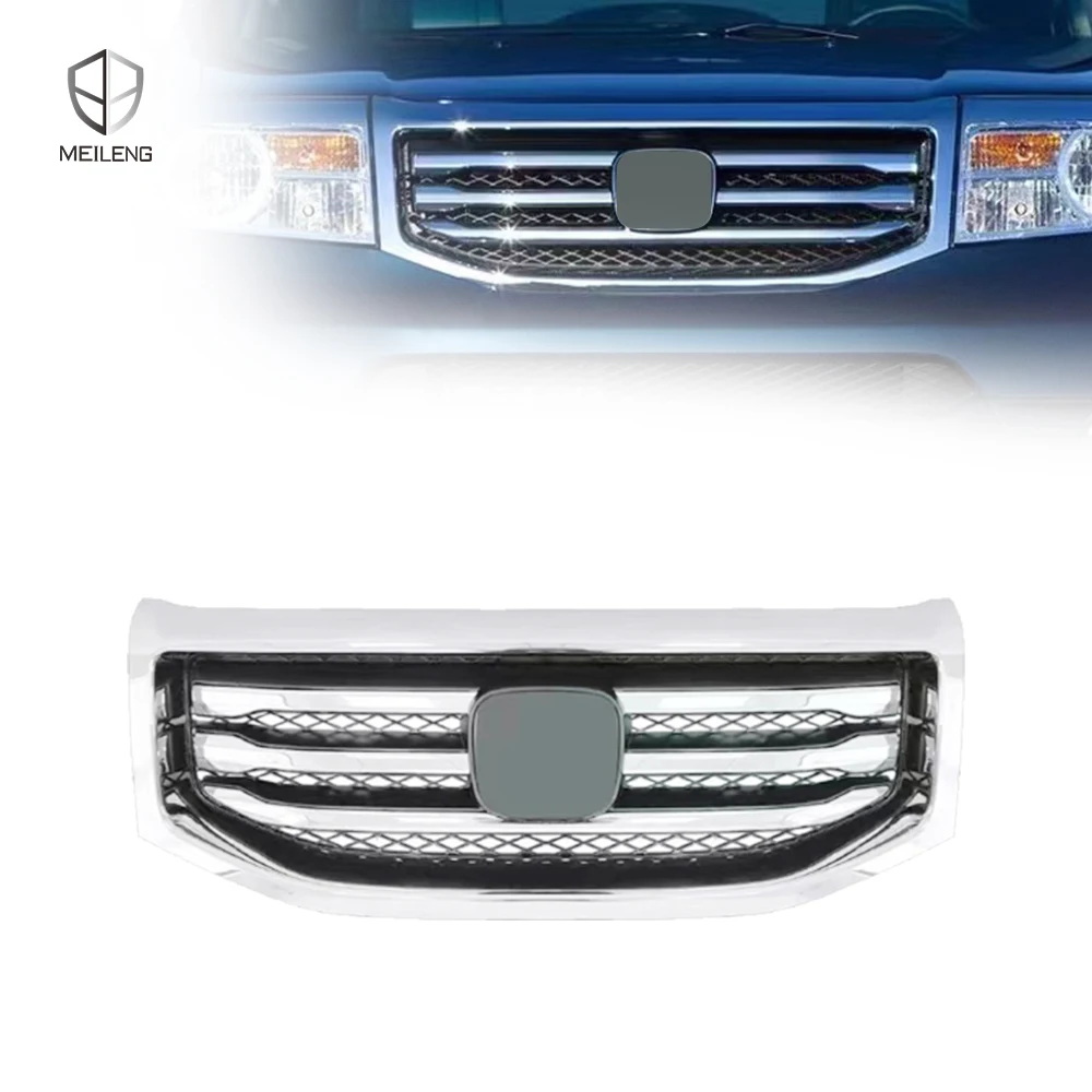 75101-SZA-V100 USA Style Sliver Chrome Plastic Car Front Grille for Honda Pilot 2013 2014 2015