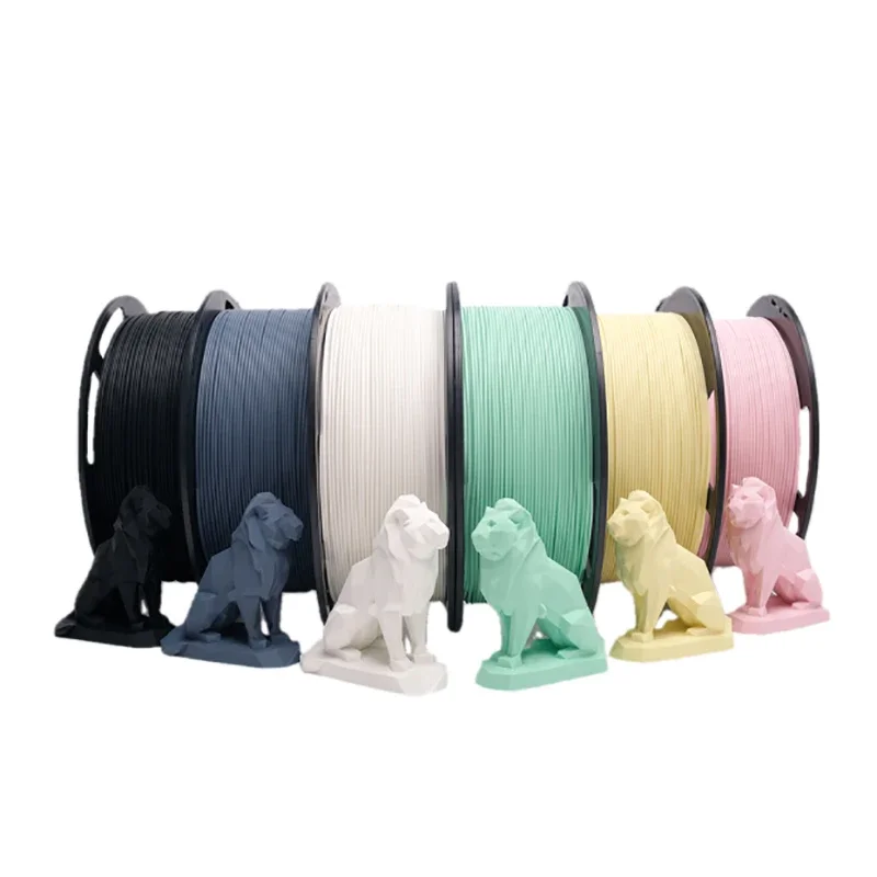 

Matte PLA 1.75mm 3D Printer Filament 1KG (2.2 LBS) Spool 3D Printing Material for 3D Printers Makaron Multicolor Series