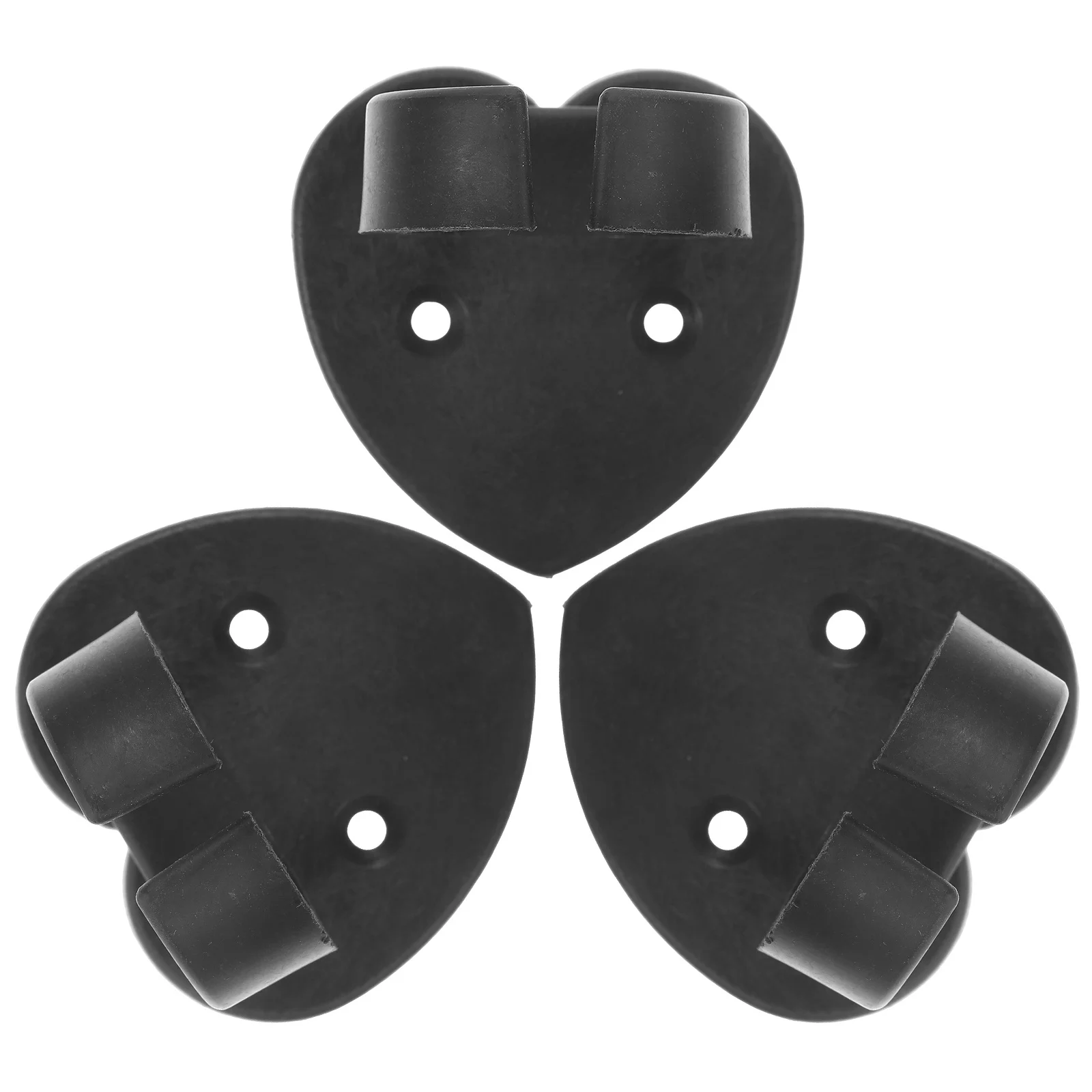 

3Pcs Plastic Heart Shape Adhesive Microphone Clips Mic Holders for Wireless Mic Interview Stage Support Adhesive Microphone Clip