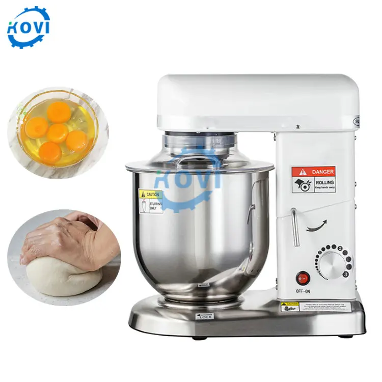 

Domestic Spiral Egg Yolk Beater Machine Electric 10kg Flour Dough Mixer for Bakery