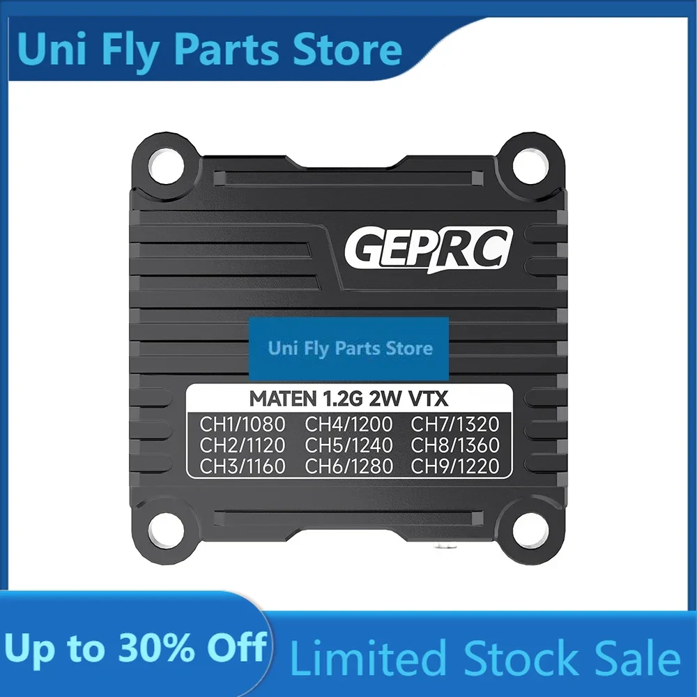 GEPRC MATEN 1.2GHz 2000mW FPV Video Transmitter Drone Racing Accessories Adjustable Power IRC Tramp Compatible Long Range UniFly