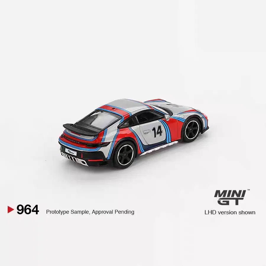 MINIGT 1:64 964 Porsche 911 Dakar colección de modelos de coches de aleación gris regalo