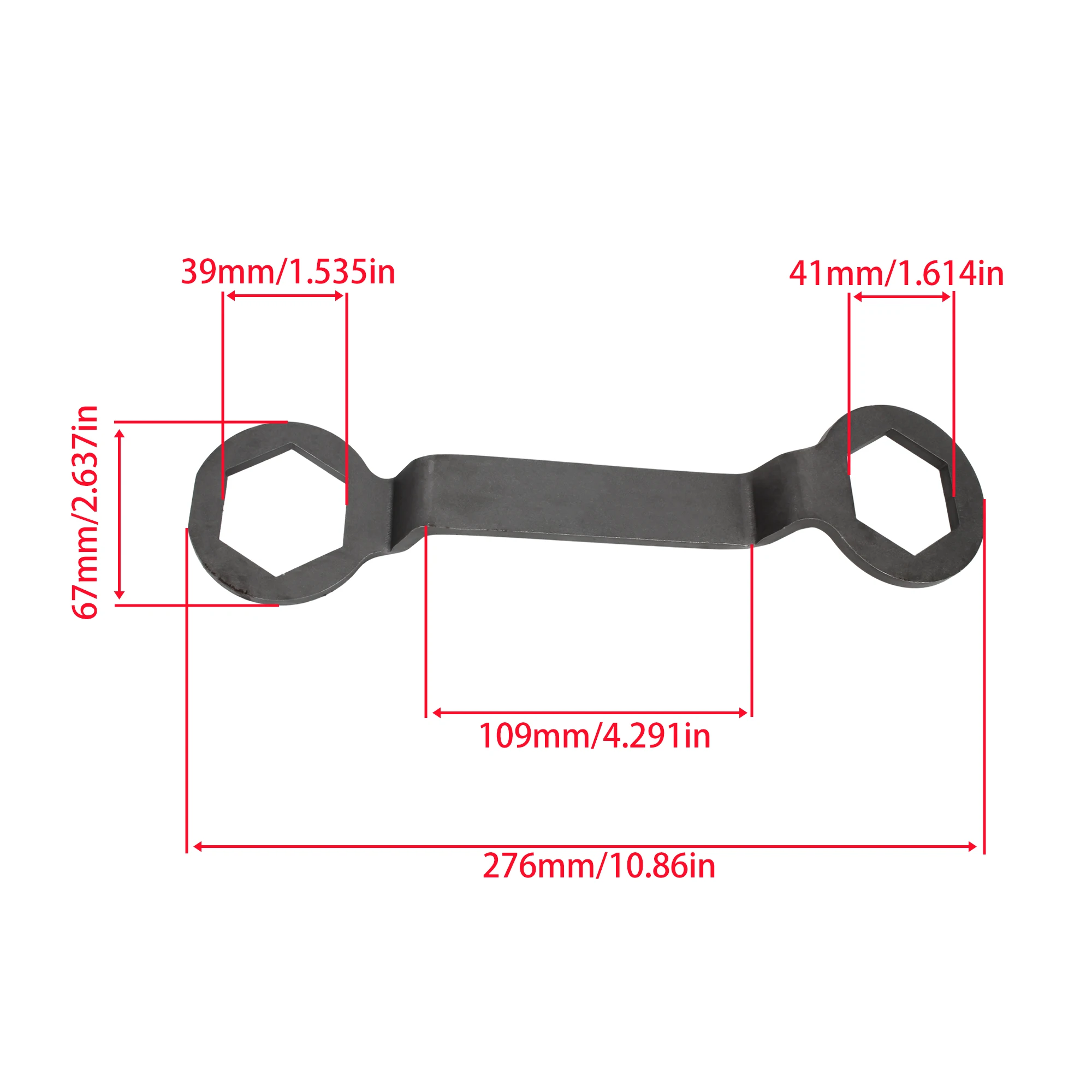 Motorcycle Belt Nut Removal Wrench Double Head Hexagonal Clutch Durable Multifunctional Tool Motorbike Modification Accessories