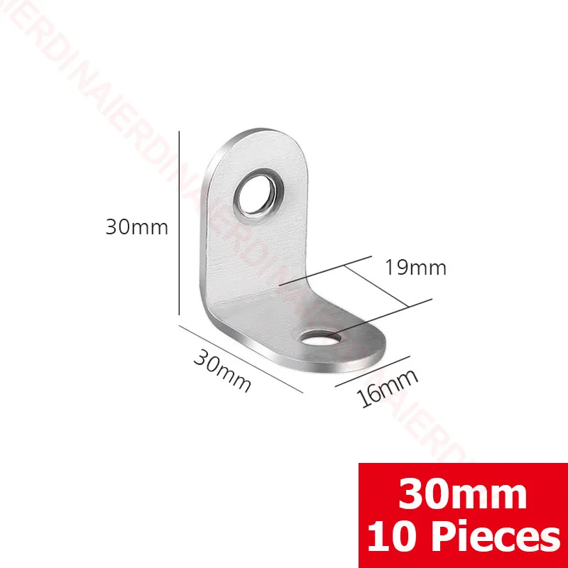 10-Pack Triangle Corner Brace Brackets – 2.55" Metal Angle Shelf Connector With Screws, Black