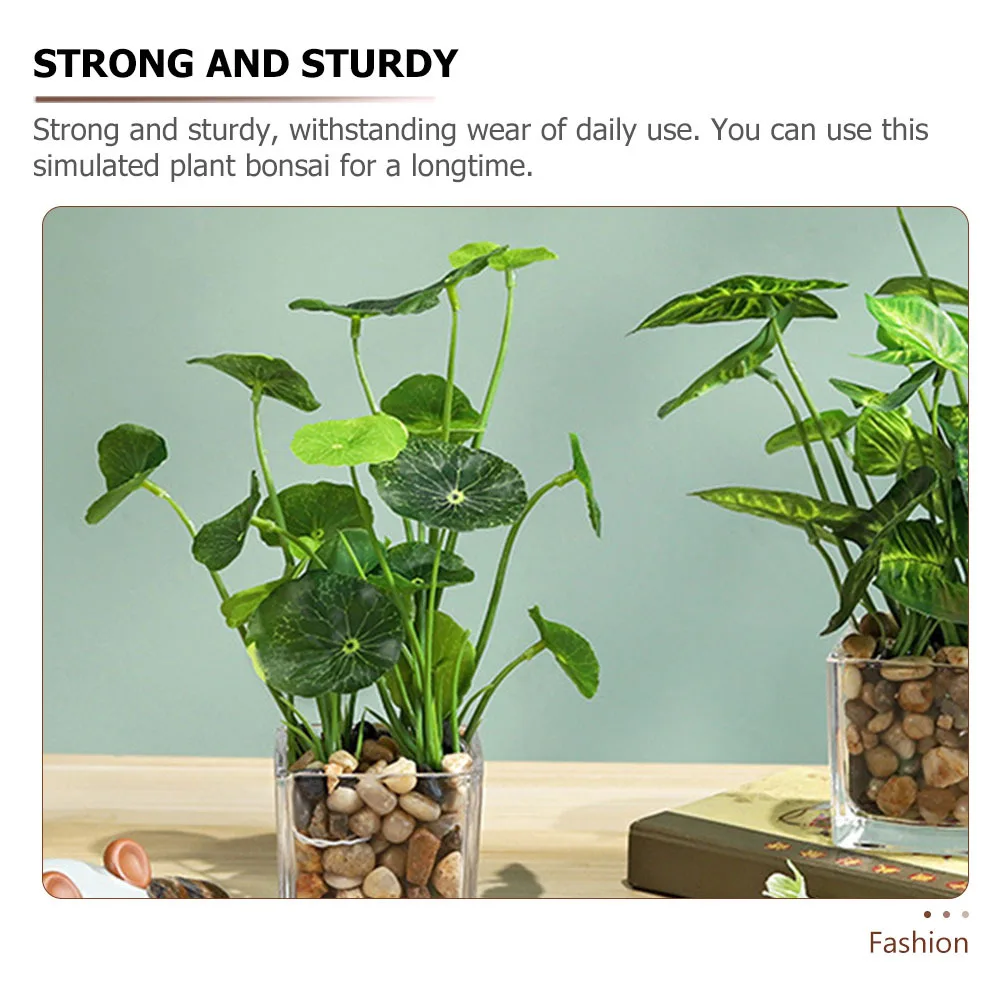 

Realistic Faux Potted Plants Lifelike Small Bonsai Artificial Plant in Pot Decoration for Home Office Living Room No Watering