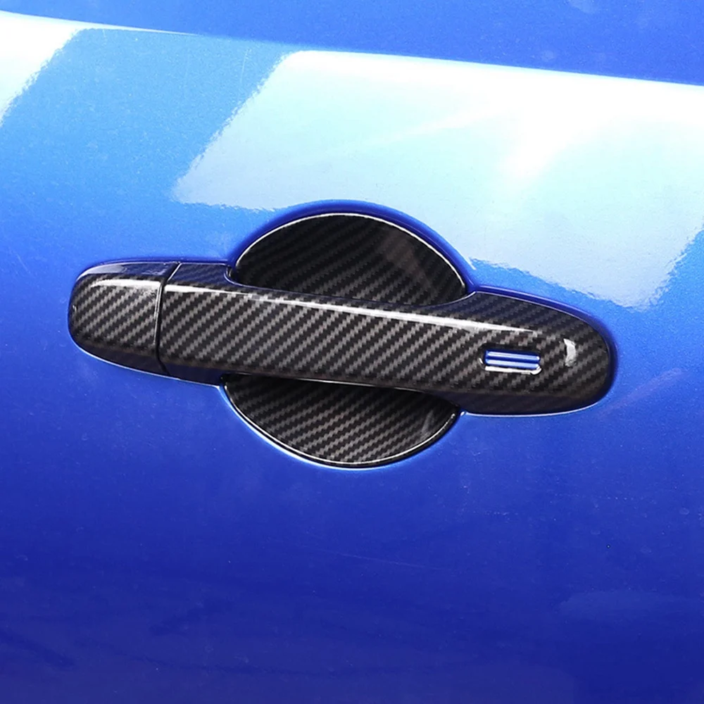 Car Exterior Door Handle Cover Trim for Toyota 86 GT86 Subaru BRZ 2012-2020(Carbon Fiber)