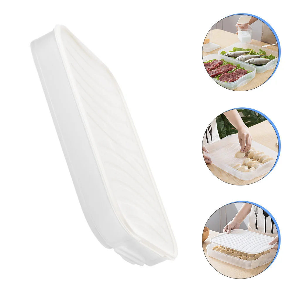 

Fridge Food Storage Box Plastic Dumpling Storage Box Refrigerator Food Container Fresh Preservation Fruit Vegetable