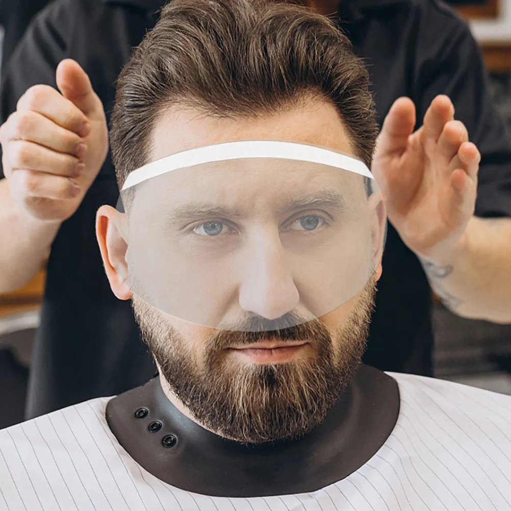 

50Pcs Clear Facial Shields Barber Supplies Lightweight Comfortable Eye Covers for Hairdressing Facials Eye Covers for Facials