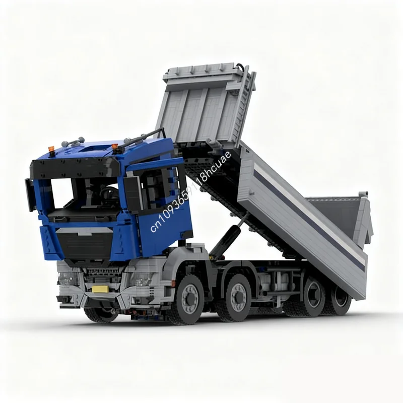 4016 pz MOC New Man TGS 8x8 autocarro con cassone ribaltabile Modello Tecnico Building block Architettura Giocattoli Per Bambini Mattone Educazione regali Di Natale