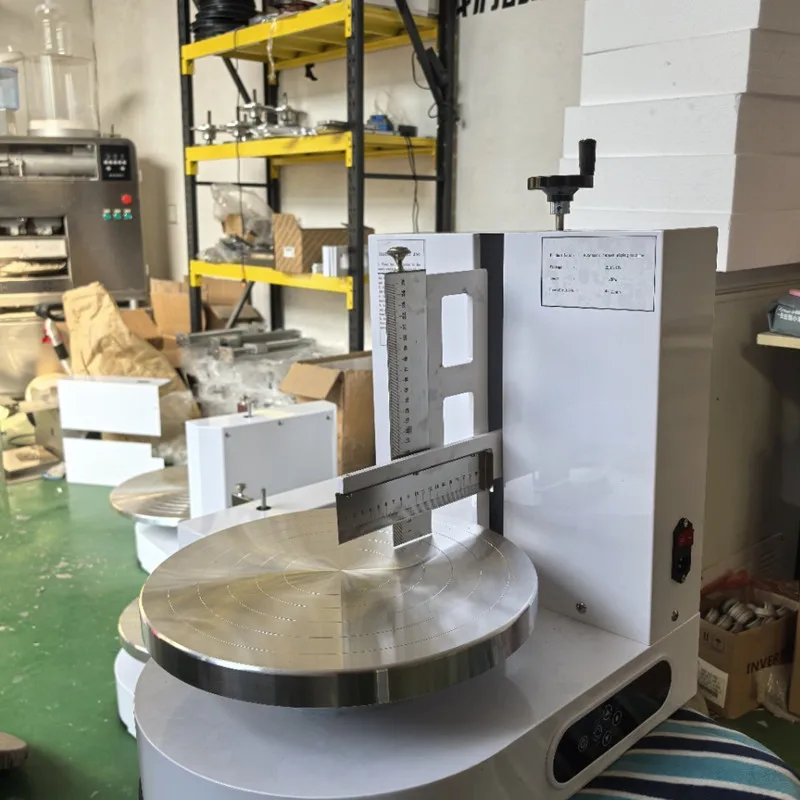 Electric commercial 35cm cake leveler, suitable for bakery cake decorating machines, cake smoothing machines