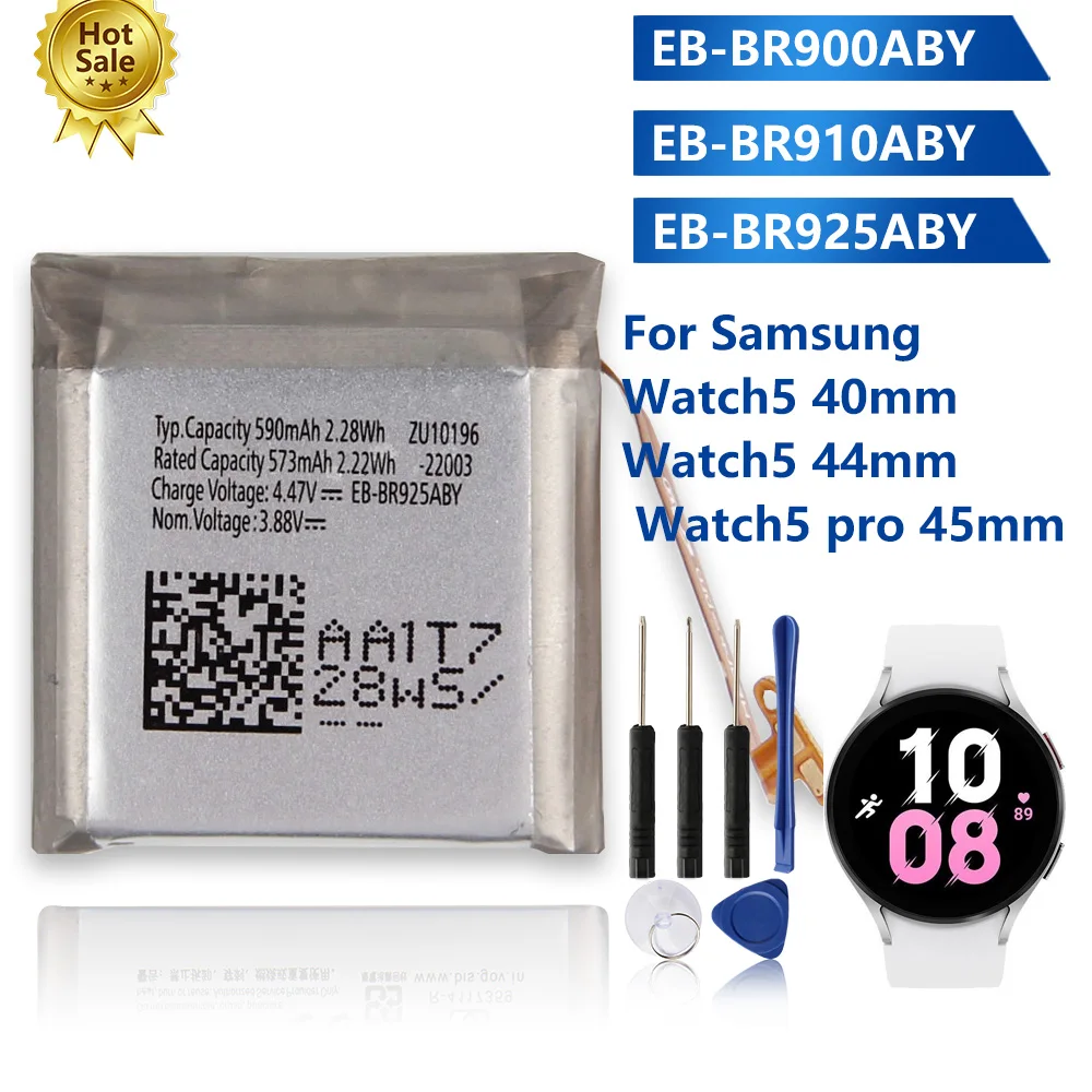 

Replacement Battery EB-BR900ABY EB-BR910ABY EB-BR925ABY For Samsung Galaxy Watch5 40MM 44MM Watch 5 Pro Battery