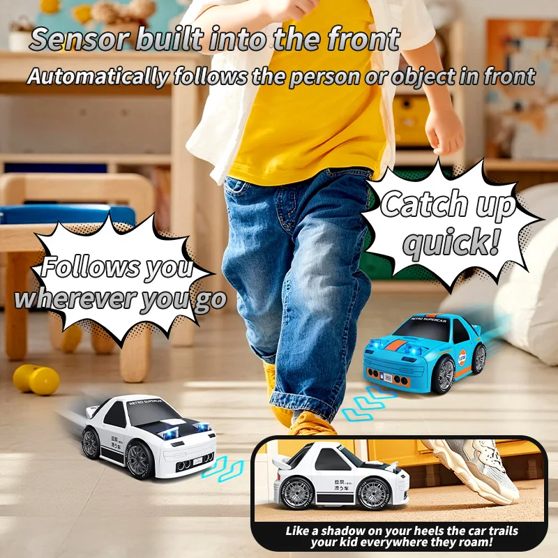 Cool Stuff Toy Car Funny Gift-High-Speed 4WD Mini Rc Cars,Remote Control Car,Drift-Follow-Chase Stunt Rc Drift Car,Toys for Kids
