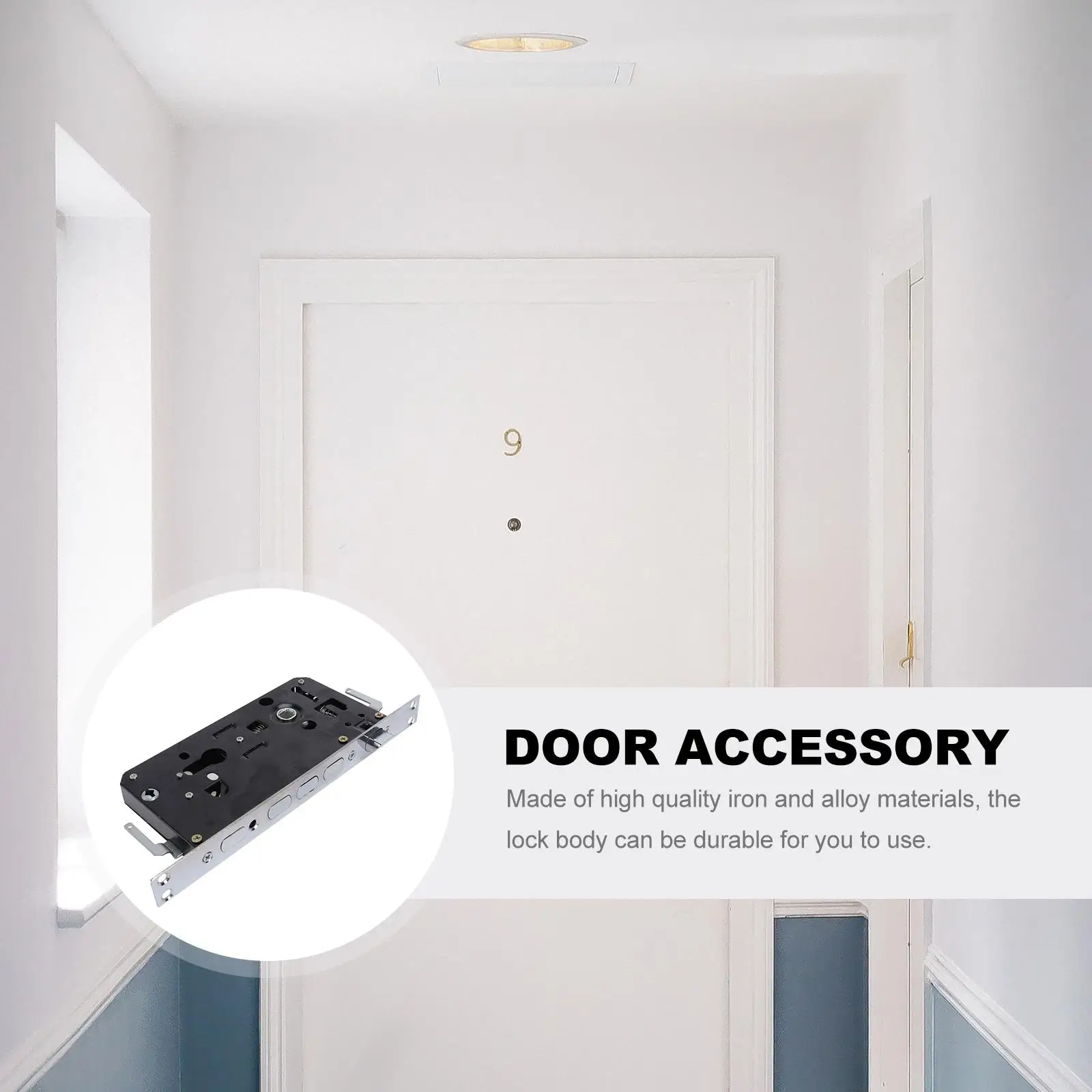 Anti-theft Door Lock Body Easy Adjustment Essential Micro-wave Oven Iron Attractive