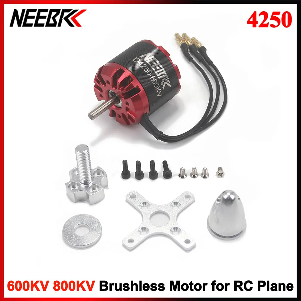 

NEEBRC 4250 600KV 800KV Outrunner Бесщеточный двигатель 3-7S для RC FPV Дрон Мультикоптер с неподвижным крылом Квадрокоптер Вертолет Самолет