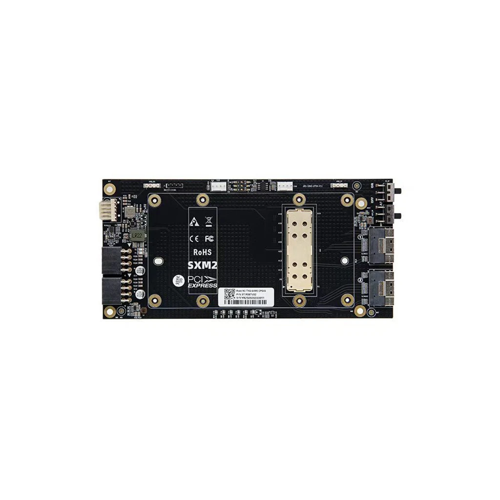 SlimSAS to SXM2 Single-Channel PCIe X16 Direct Pass-Through Backplane with 2x 8pin GPU Power Support External V100 Graphics Card