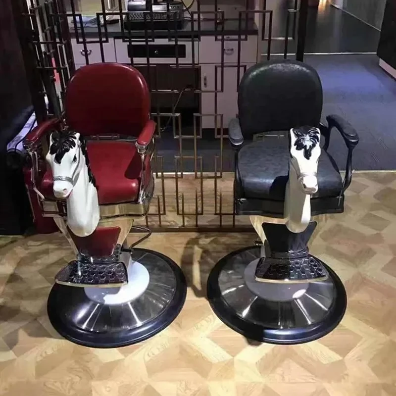 

New Hair Cutting Chair Hairdressing Chair Mini White Trojan Barber Chair Liftable