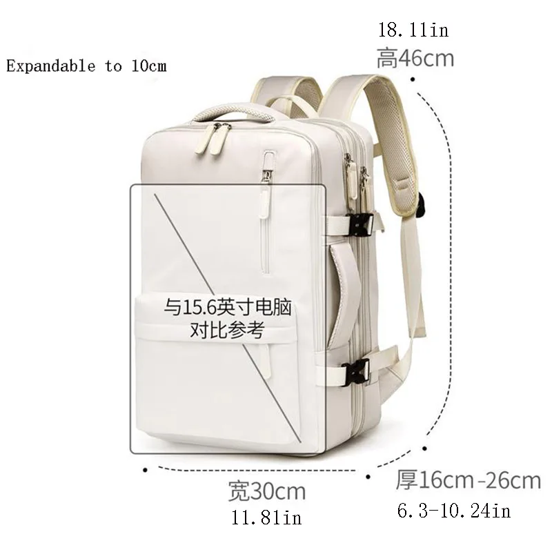 Travel Backpack 46x30x20 Cabin Waterproof Y2k Bags Carryon For Laptop 15.6 Inch High Quality Ryanair With USB Charging Sports