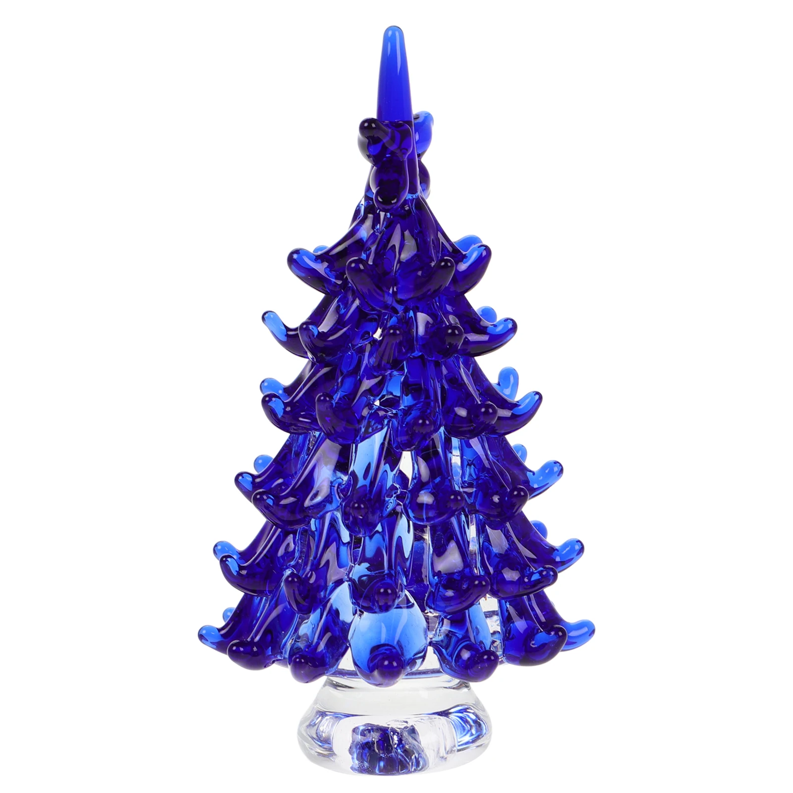 

Crystal Christmas Tree Ornaments Miniature Decorations Glass Figurines Office Home Faux Tree Gifts Craft Holiday Present